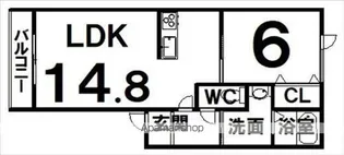クレストⅠ【2階】の間取り